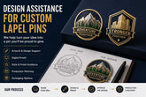Which Services Offer Design Assistance for Custom Lapel Pins?