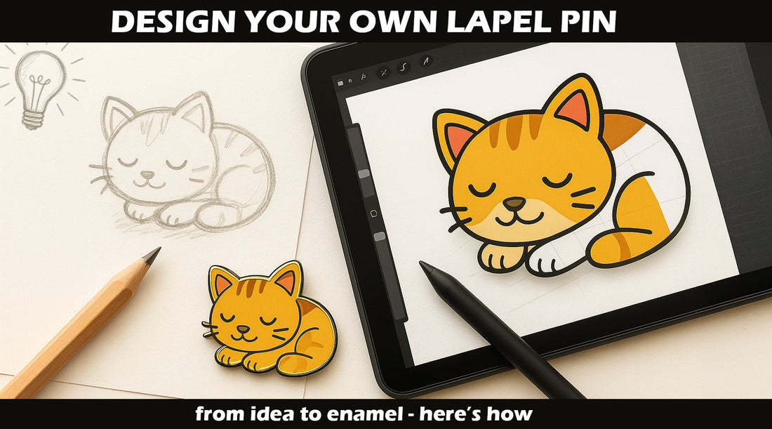 How to design a custom lapel pin from idea to finished pin