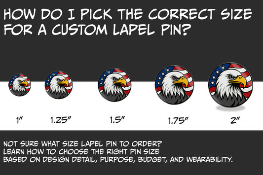How Do I Pick the Correct Size for a Custom Lapel Pin? | Bella Forge