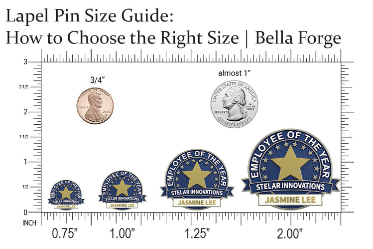 Lapel Pin Size Guide: How to Choose the Right Size | Bella Forge